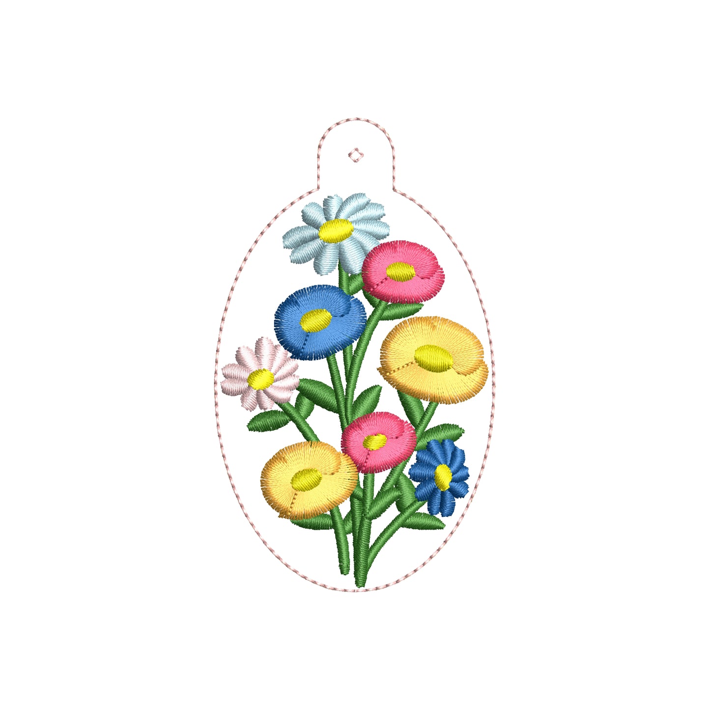 Floral Bouquet Bag Charm