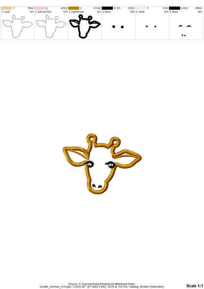 Cute Giraffe Applique