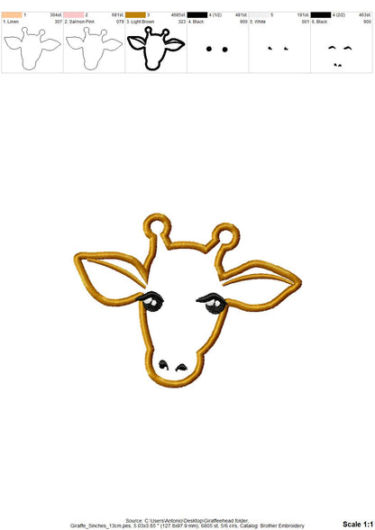 Cute Giraffe Applique