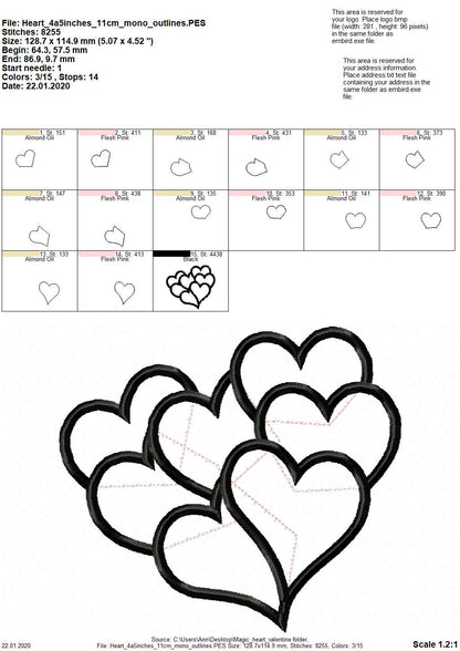 Big Heart Filled with Hearts