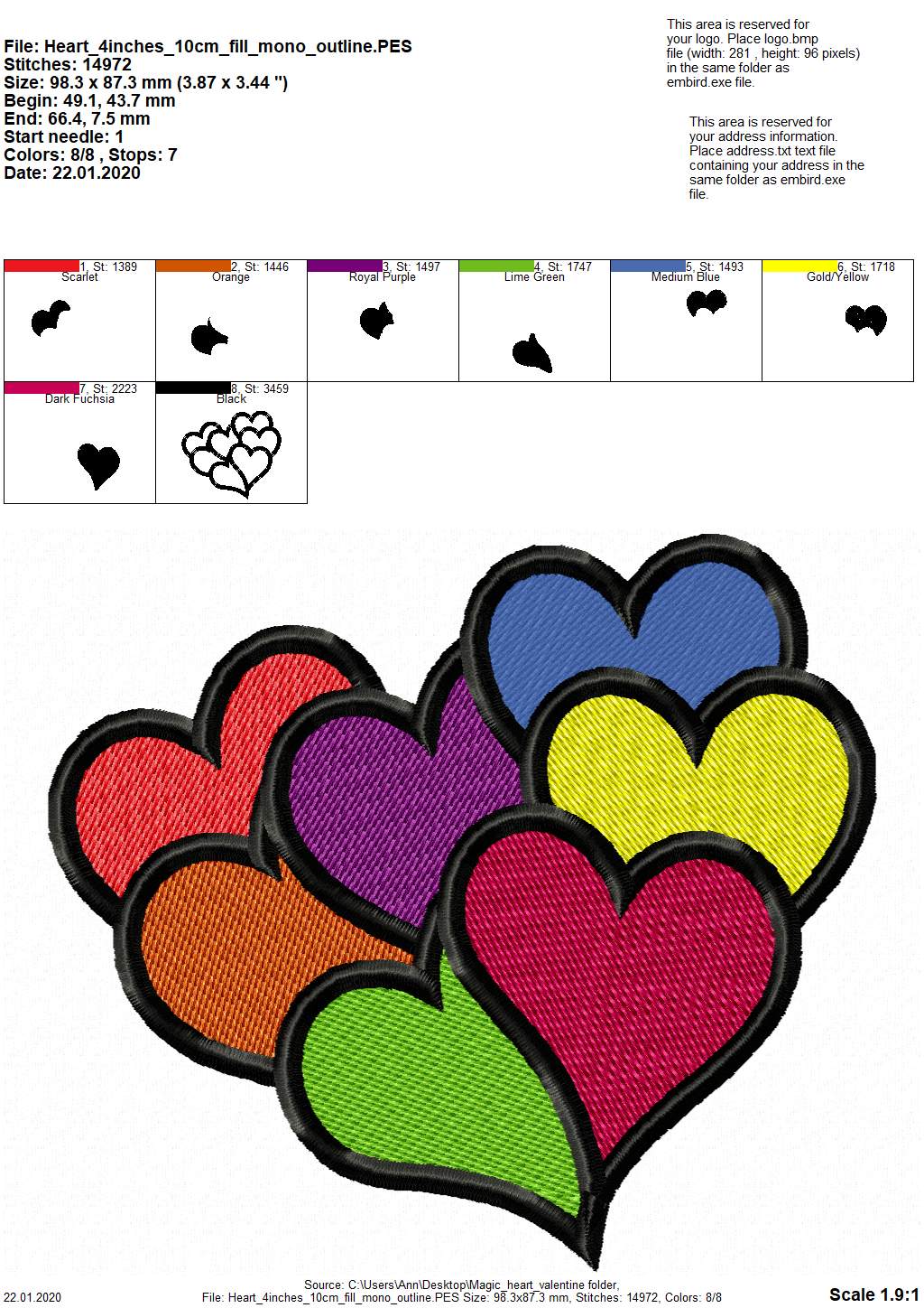 Big Heart Filled with Hearts