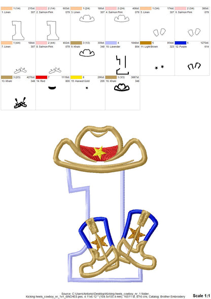 Cowboy Birthday Number ONE 1