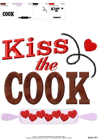 Live Love Cook Kitchen Quote Set