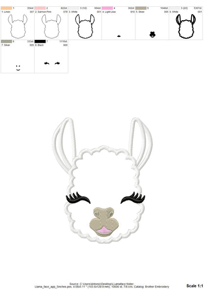 Llama Alpaca Applique