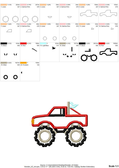 Monster Truck with Lightning
