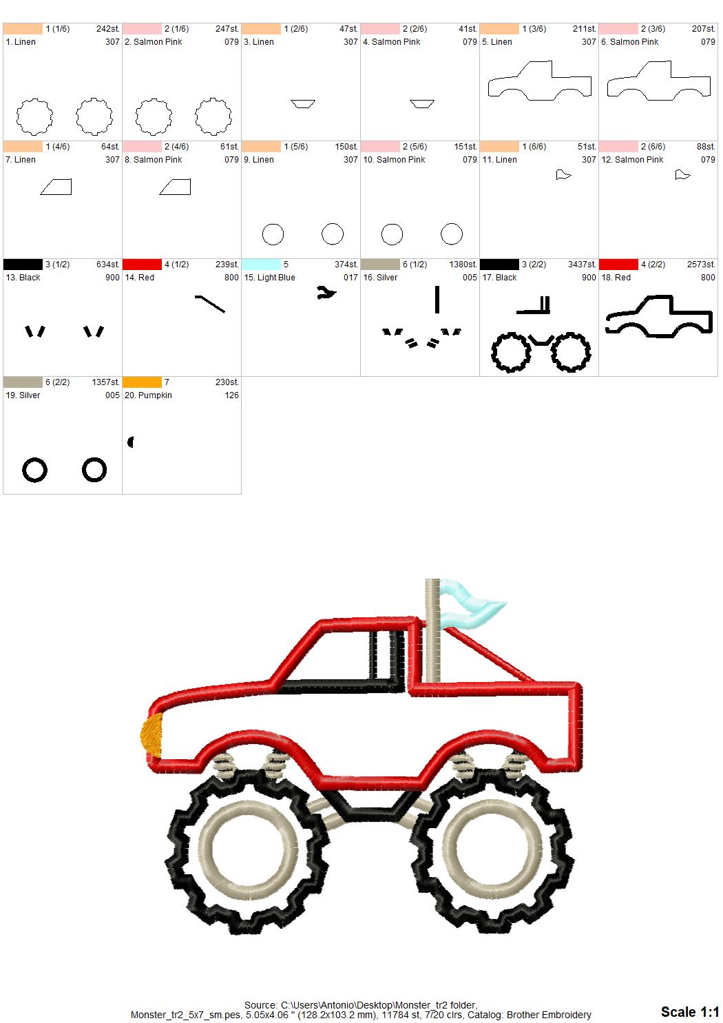 Monster Truck with Lightning