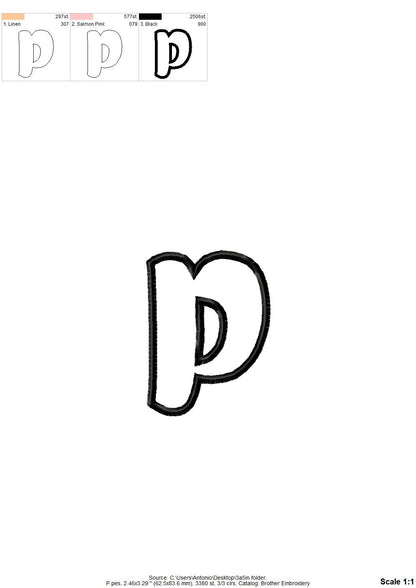 Monogram Applique Font Amy