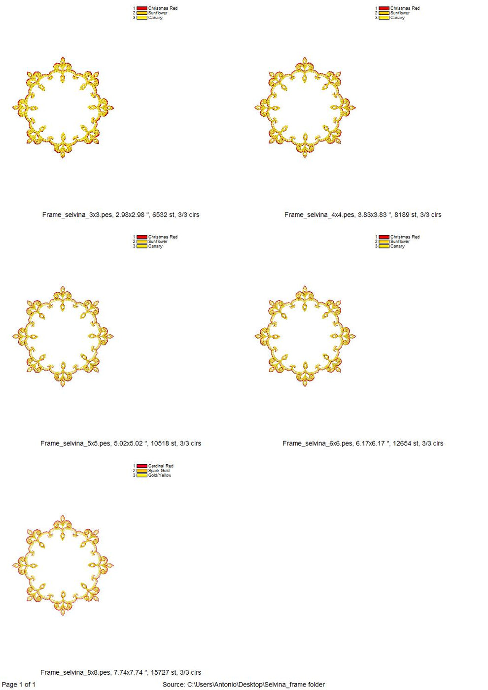 Stencil Circle Monogram Font and Frame machine embroidery designs ...