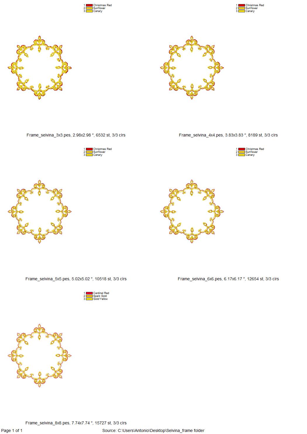 Circle Monogram Font and Frame Set