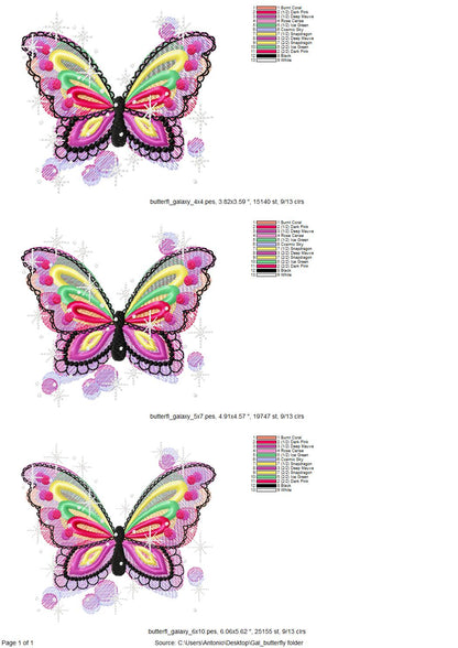 Galaxy Sparkling Butterfly