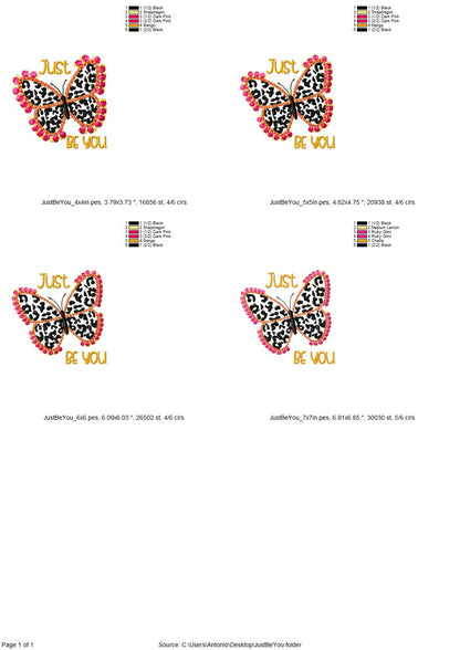 Retro Fringed Butterfly