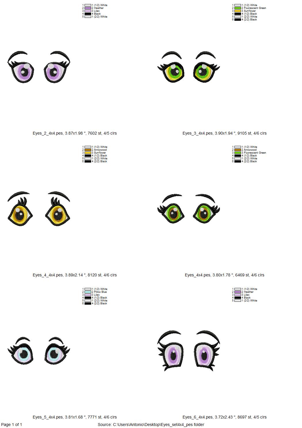 Eyes Set for your Toy or Doll