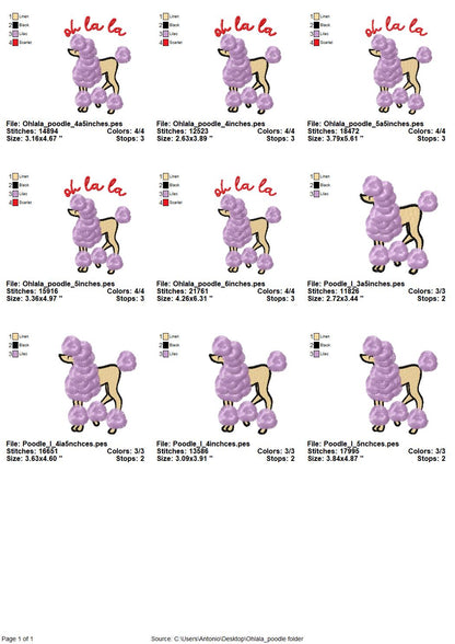 Oh la la Fringed Poodle