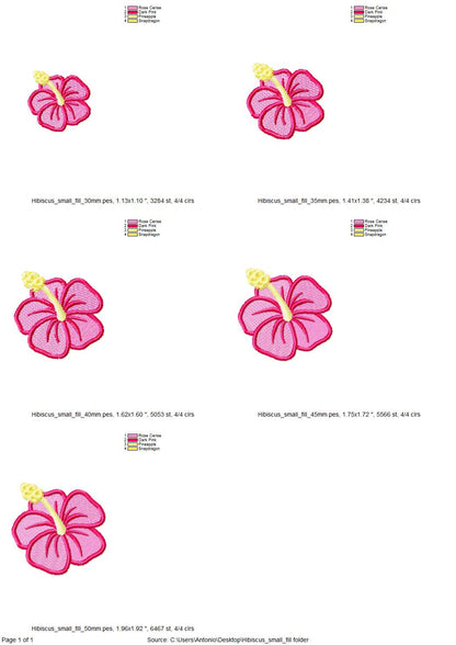 Mini Hibiscus Flower