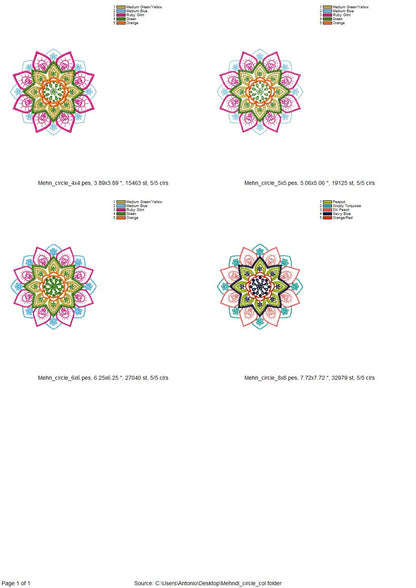Mehndi Flower Ornament