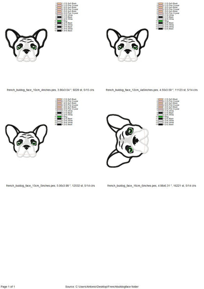 French Bulldog Applique