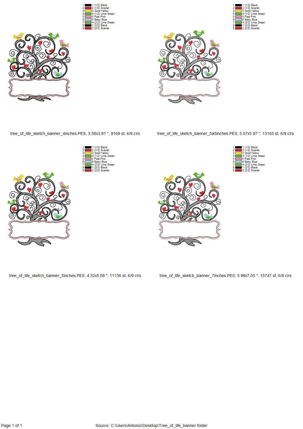 Family Tree and Font Set