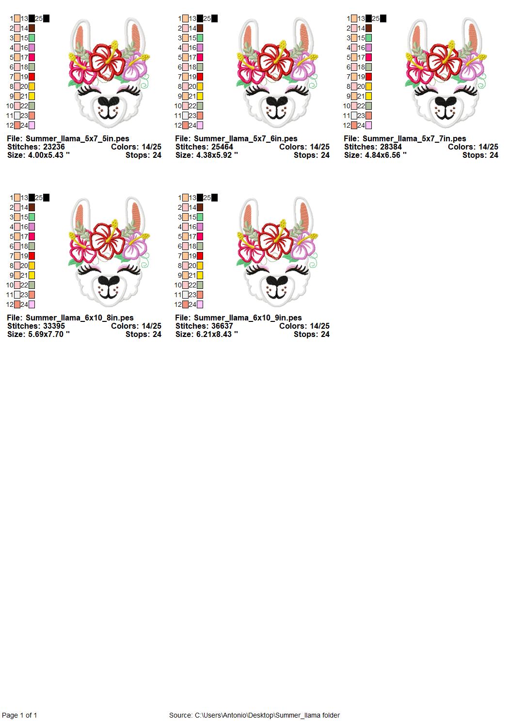 Floral Crown Llama Alpaca