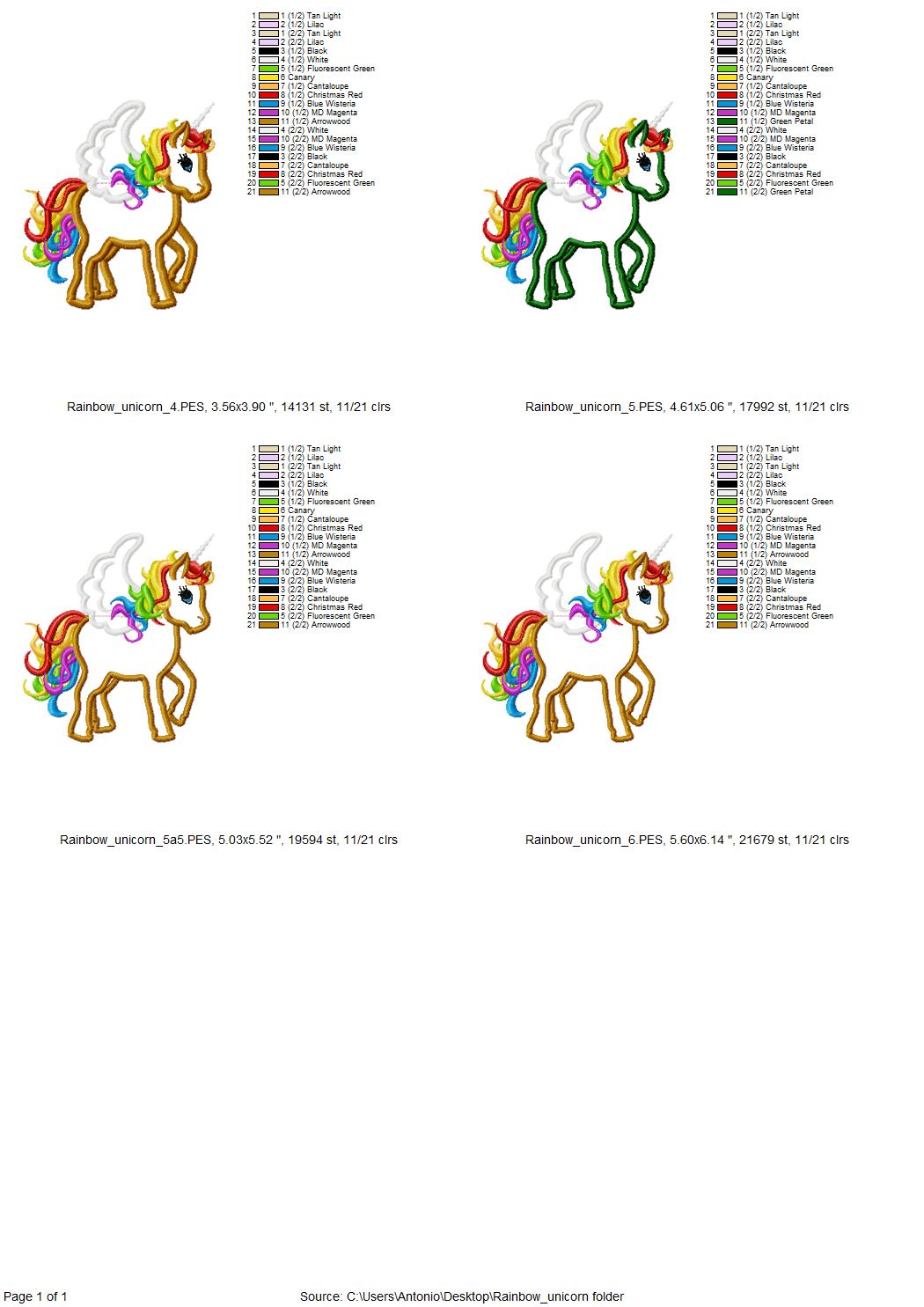 Rainbow Unicorn Pegasus
