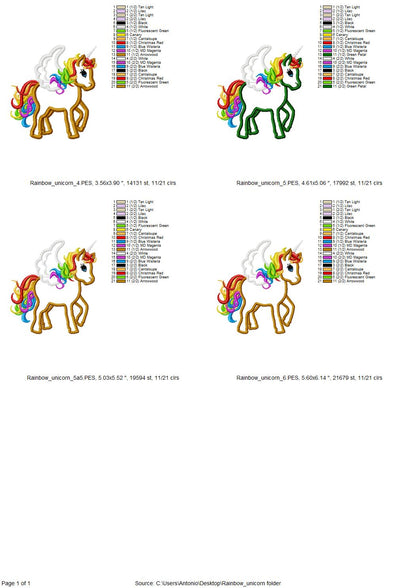 Rainbow Unicorn Pegasus