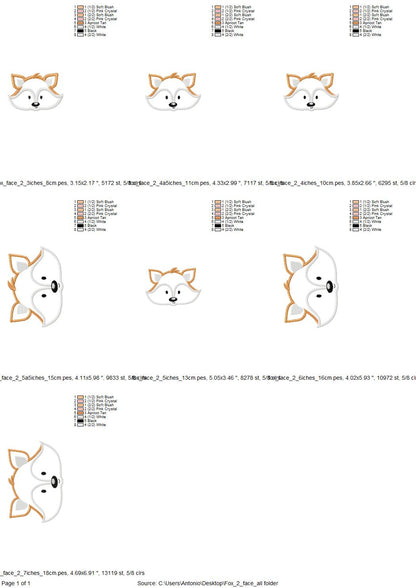 Fox Face Applique
