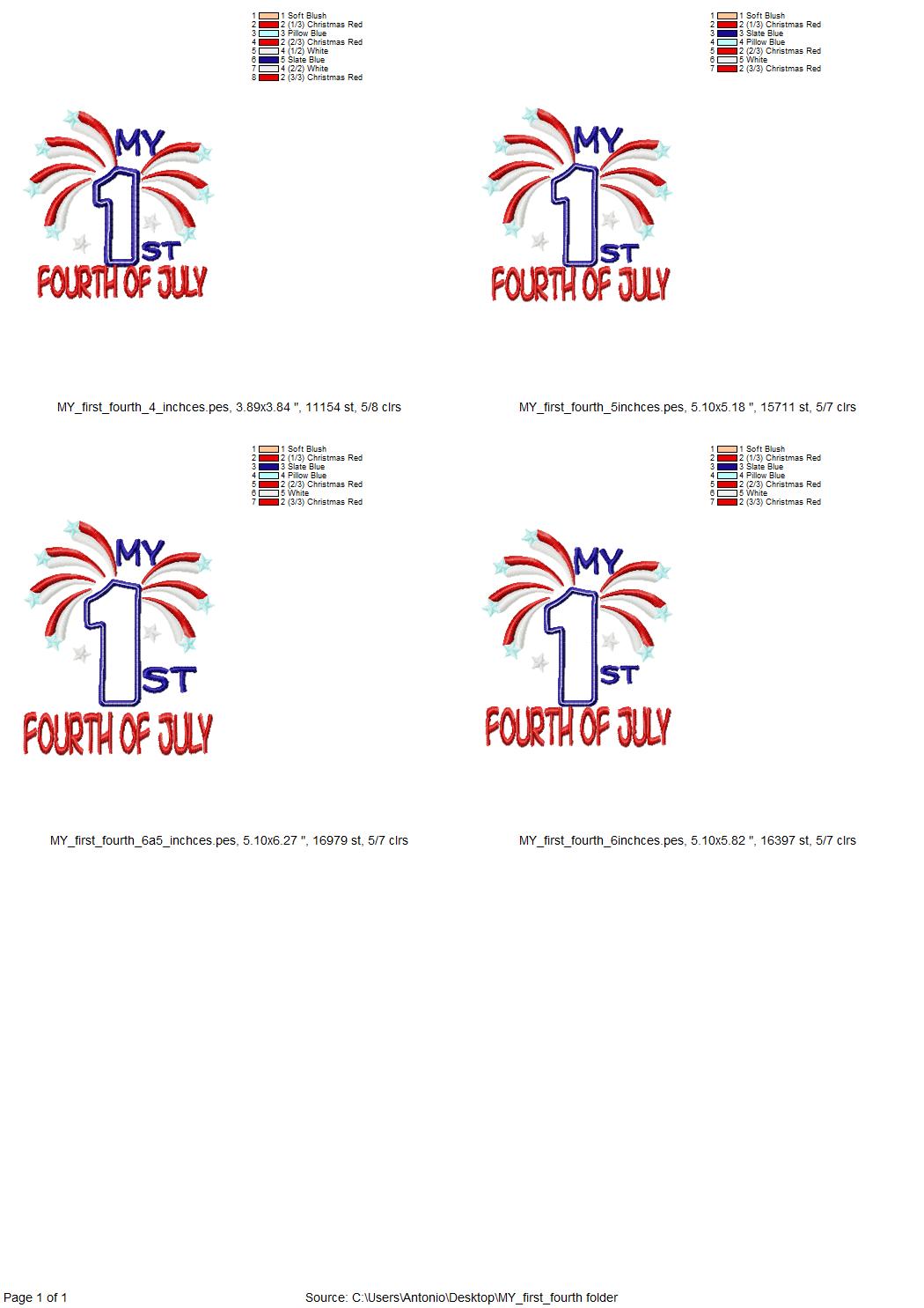 My first Fourth of July