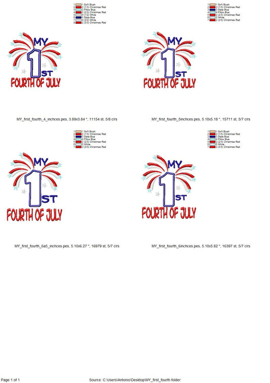 My first Fourth of July
