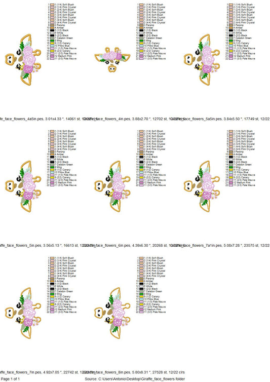 Giraffe with Floral Crown