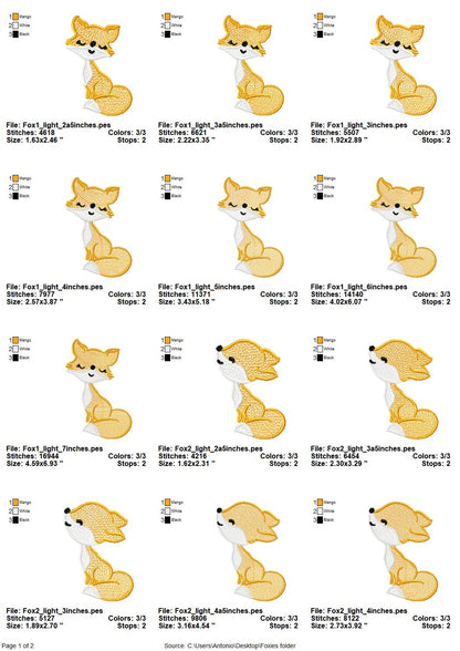 Little Fox Set of 2 types