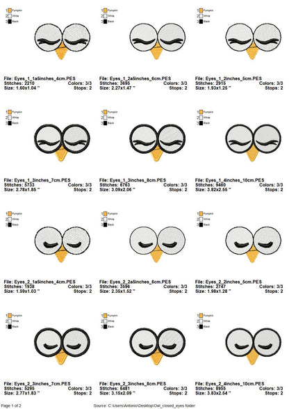 Eyes for Your Toy Owl Set of 4