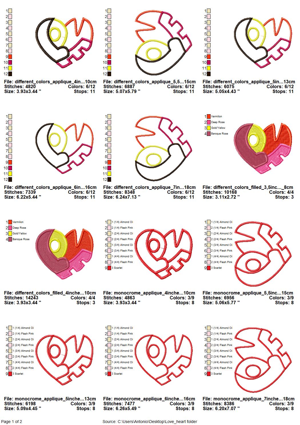 Valentine Heart Saying Love