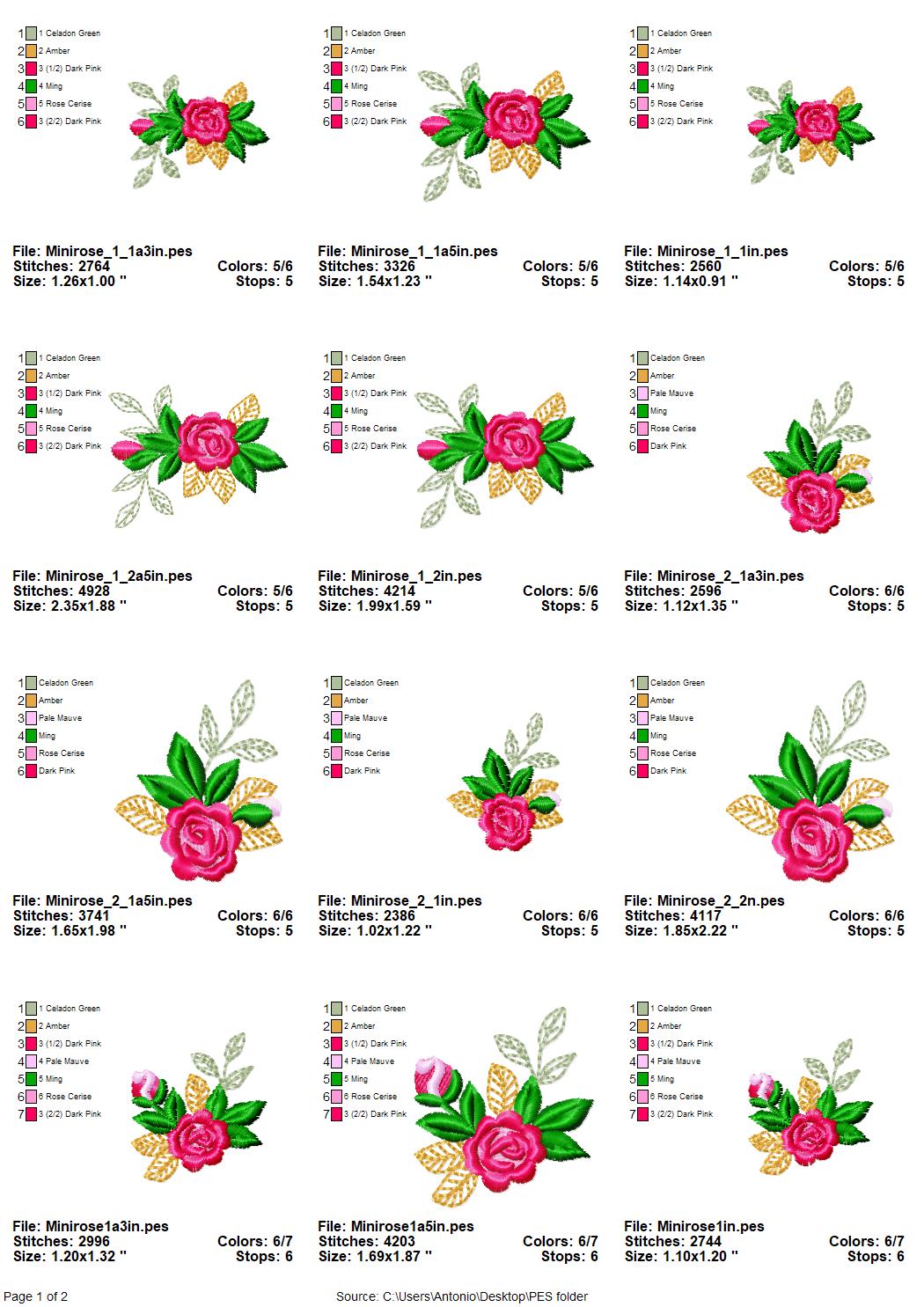 Mini Rose Flower Accent
