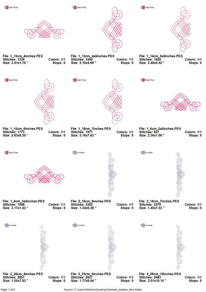 Damask Monogram Name Accent