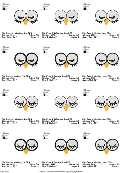 Eyes for Your Toy Owl Set of 4