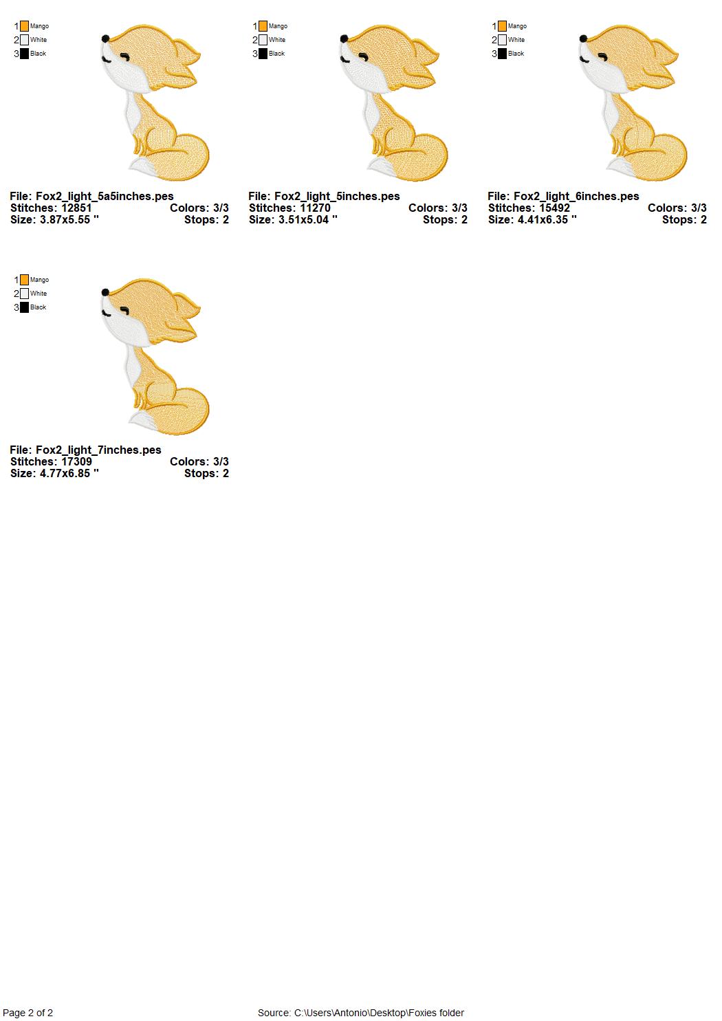 Little Fox Set of 2 types