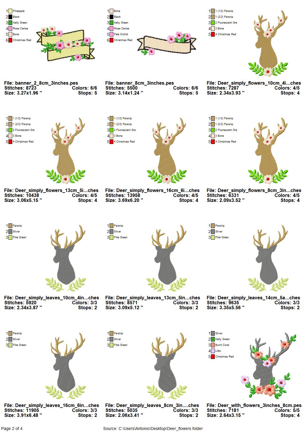 Deer Antlers and Banner Set