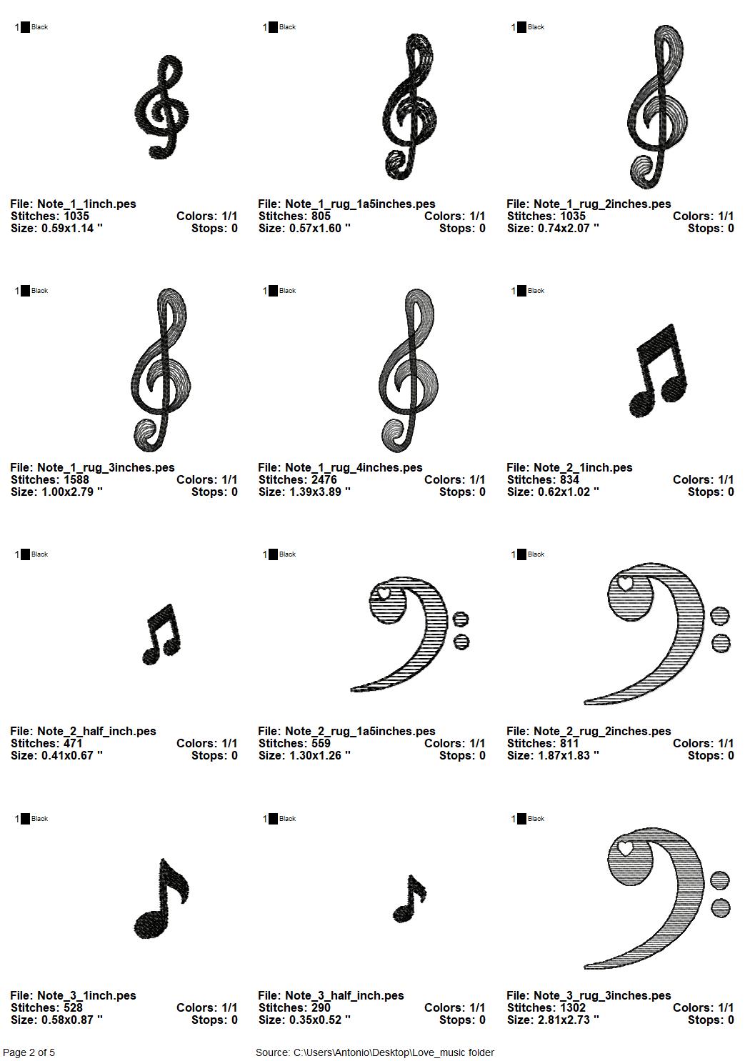 Love Music and Mini Font