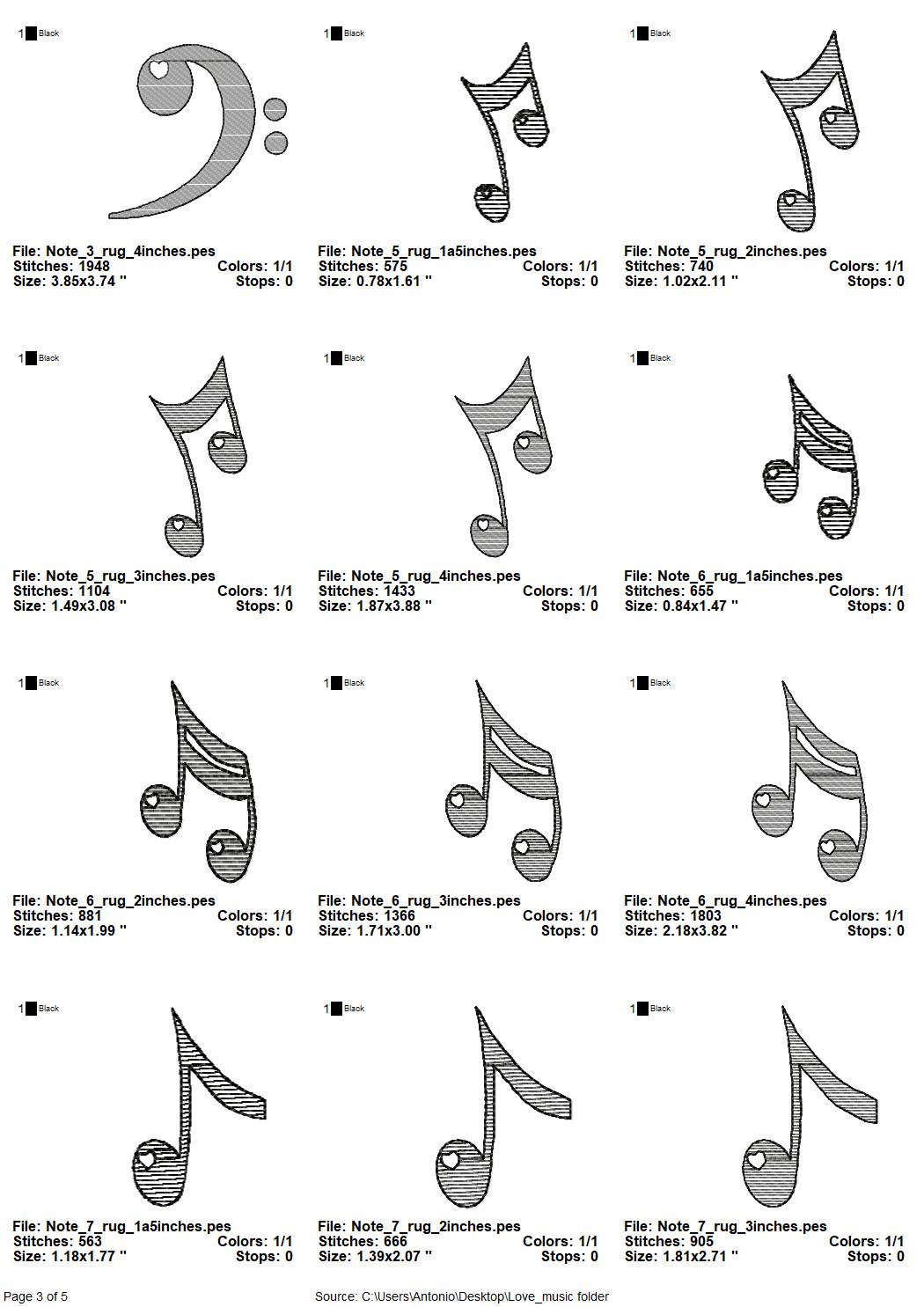 Love Music and Mini Font