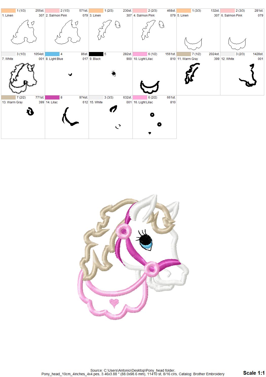 Pretty Horse Applique