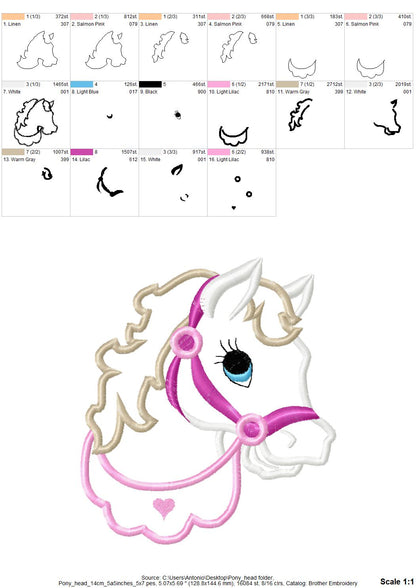 Pretty Horse Applique
