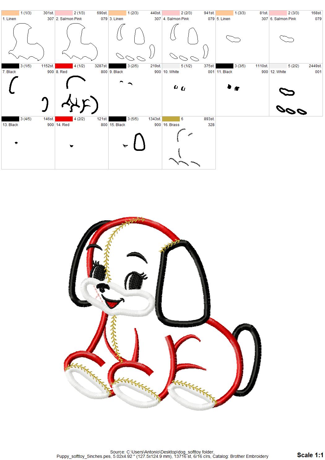 Quilt Puppy Toy