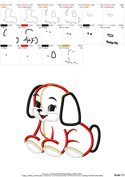 Quilt Puppy Toy