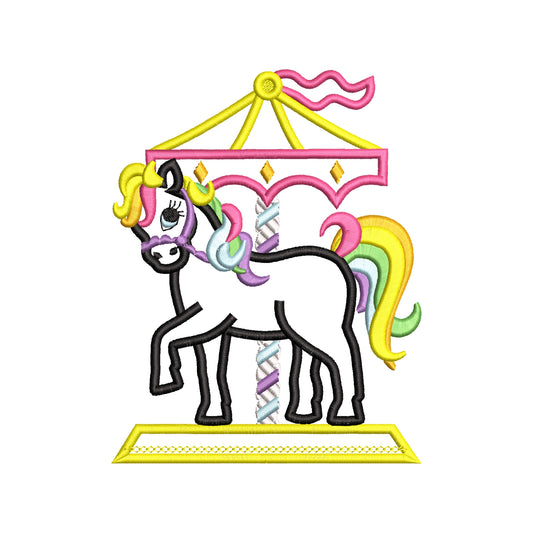 Carousel Horse Applique
