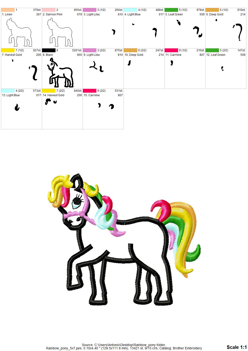 Little Rainbow Pony