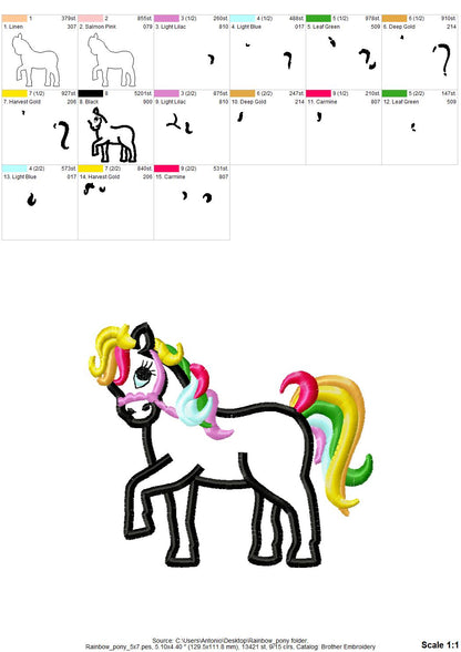 Little Rainbow Pony