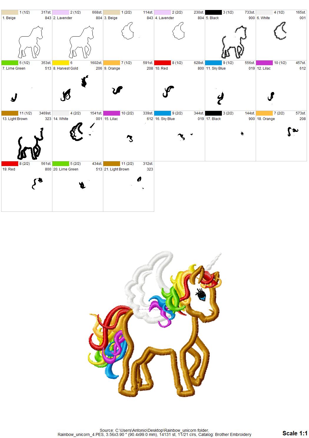 Rainbow Unicorn Pegasus