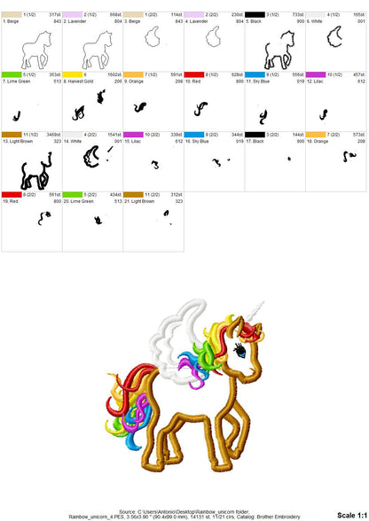 Rainbow Unicorn Pegasus