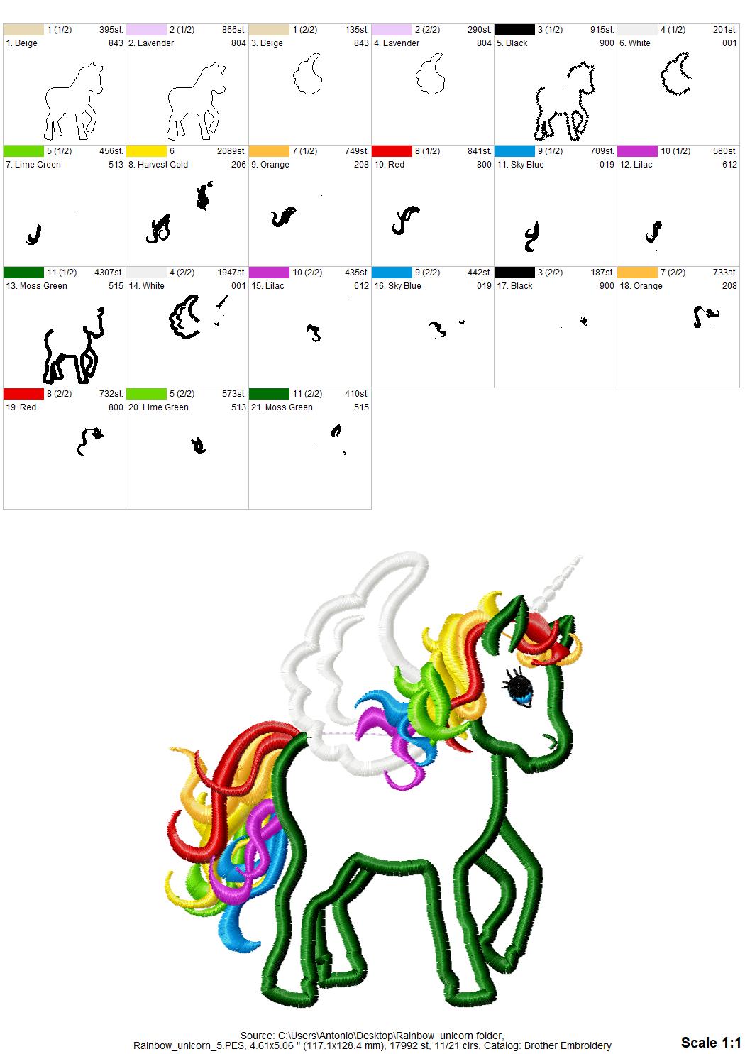 Rainbow Unicorn Pegasus