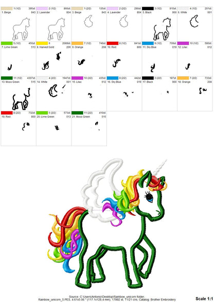 Rainbow Unicorn Pegasus