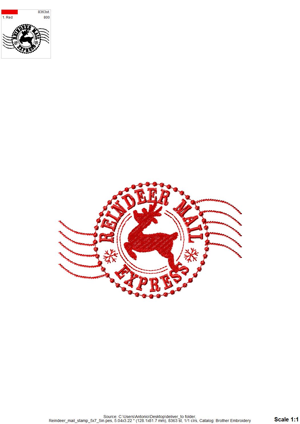 Reindeer Mail Express Set of 3